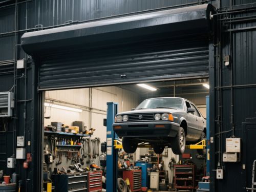 Villa garage door