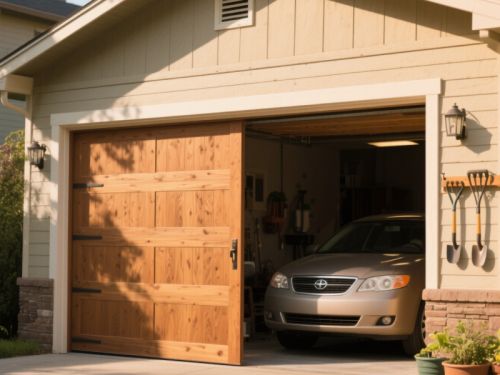 Villa garage door