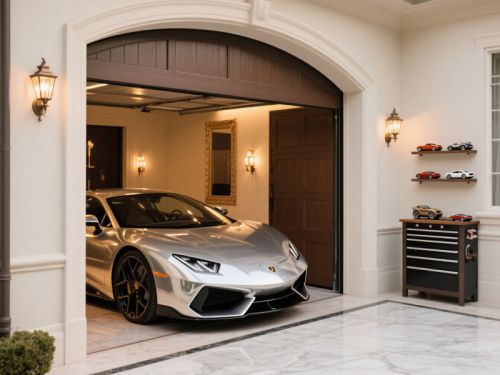 Villa garage door